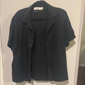 Men's Black Short Sleeve Shirt